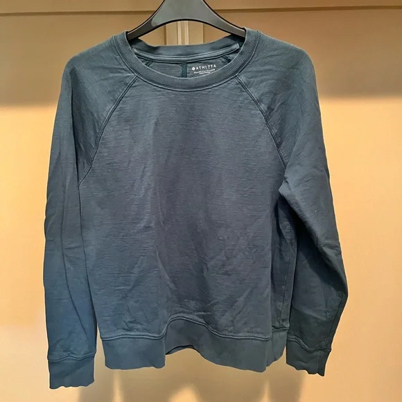 Athleta Women's Teal Sundown Sweatshirt - Picture 1 of 4